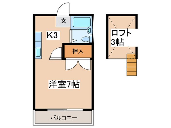 メゾン草薙ＰＡＲＴ３の物件間取画像